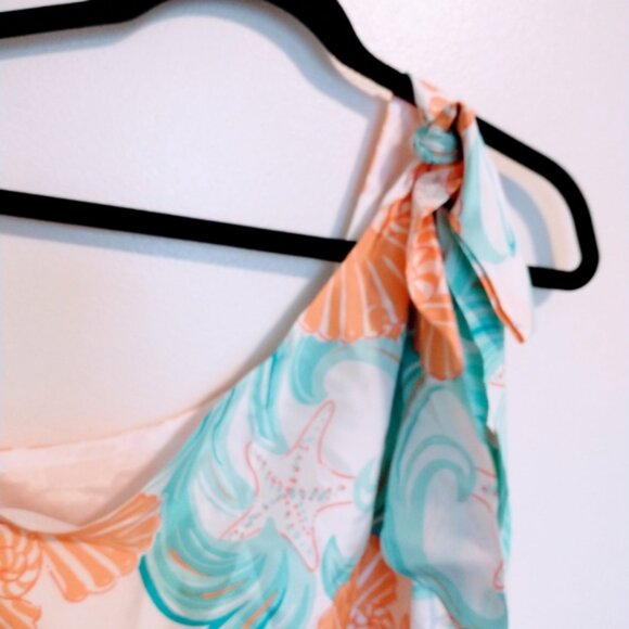 Lilly Pulitzer silk one shoulder floral top size 0 - Picture 5 of 5
